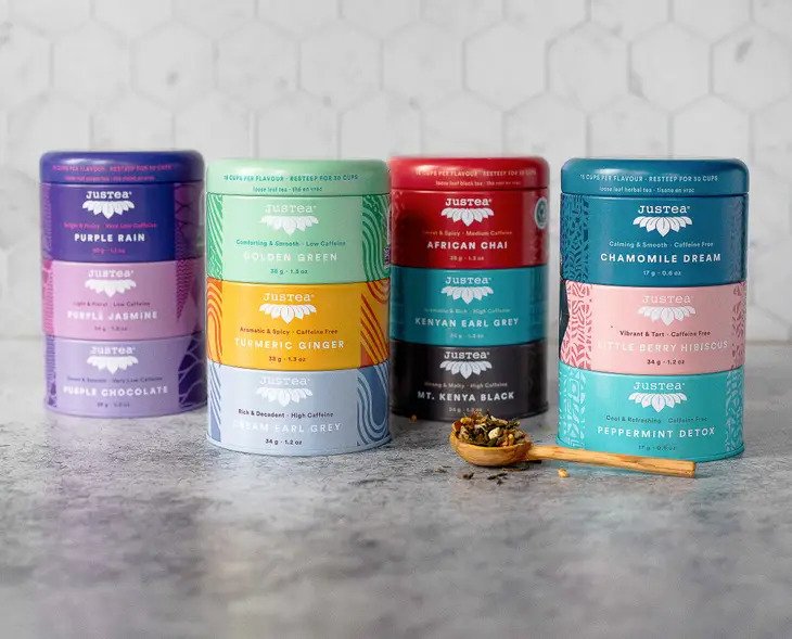 JusTea® Trio Tins with Spoon